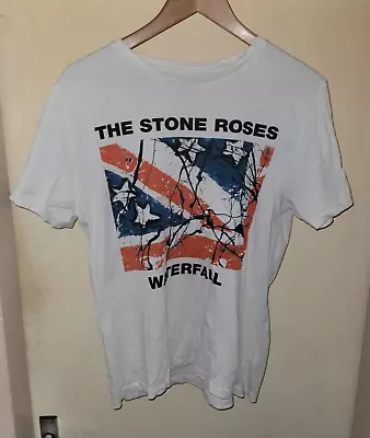 Buy The Stone Roses T Shirt Size M Waterfall Indie Rock Brown Squires Madchester • 5.99£