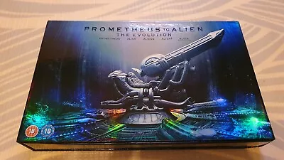 Buy Prometheus To Alien The Evolution Box Set 9-Disc Set Blu-ray With T-shirt Etc • 50£