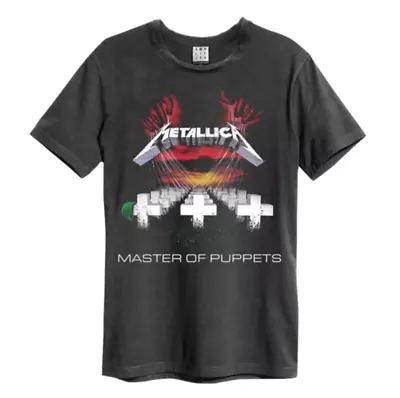 Buy Metallica Masters Of Puppets Amplified Vintage Charcoal Grey T-Shirt • 24.95£