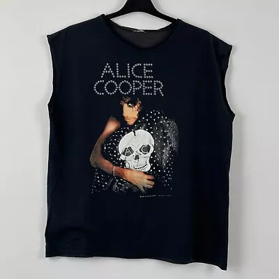 Buy Alice Cooper Trash 1989 Rare Vintage Band 90s Sleeveless T-Shirt L • 10£