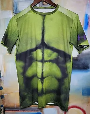 Buy THE HULK Avengers Age Of Ultron Marvel X Under Armour Compression Shirt Size XL • 46.67£