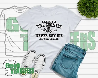 Buy The Goonies - Never Say Die Inspired T-shirt - 80's Themed - Tee - Vintage - UK  • 14.29£