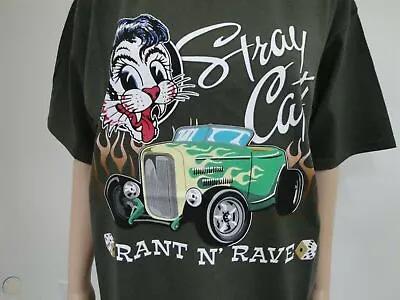 Buy Stray Cats Rant N' Rave Short Sleeve Cotton T-shirt Unisex S-5XL VM5279 • 25.20£