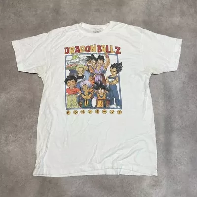 Buy Dragon Ball Z T-Shirt Mens Graphic TV Y2K Short Sleeve Tee, White Large • 50£
