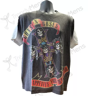 Buy Guns N' Roses T-Shirt Appetite For Destruction Official Licensed Unisex Grey • 21.99£