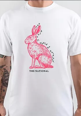 Buy NWT The National Quote Pink Rabbits Quotes Unisex T-Shirt • 20.17£