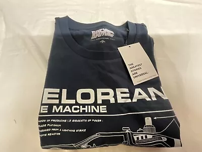 Buy Mens Blue T-shirt Back To The Future Medium Free Uk Shipping • 9.99£