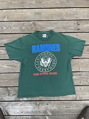 Buy Vintage 1996 THE RAMONES Final Tour T-shirt XL Rare Punk Concert Tee 90s 80s • 53.59£