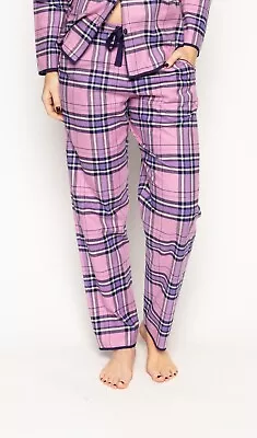 Buy Cyberjammies Pyjama Pants 100% Cotton Pink Check • 8£
