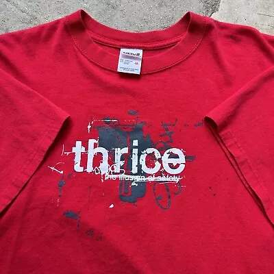 Buy Vintage Y2K Thrice The Illusion Of Safety Sub City Band Punk Emo T-Shirt Medium • 28£