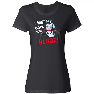 Buy Inktastic I Vant To Check Your Blood!- Diabetes Blood Tester As Women's T-Shirt • 21.46£