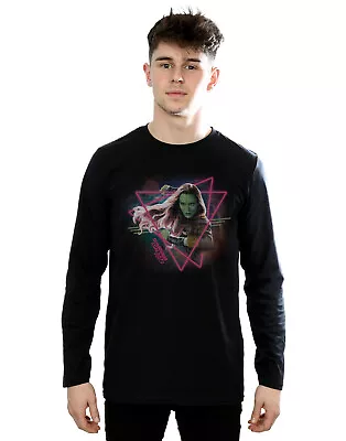 Buy Marvel Men's Guardians Of The Galaxy Neon Gamora Long Sleeved T-Shirt • 17.98£