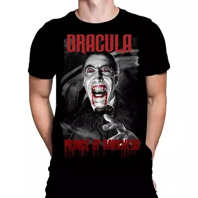Buy DRACULA PRINCE OF DARKNESS - Black T-Shirt Sizes S - 5XL - Art / Horror / Hammer • 21.95£