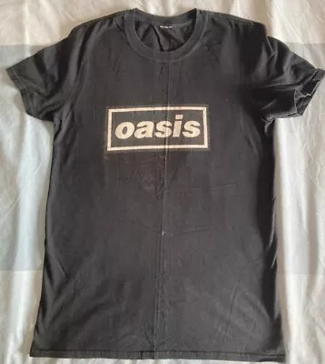 Buy Oasis T Shirt Logo Definitely Maybe Back Print Band Merch Noel Liam Gallagher XS • 13.95£