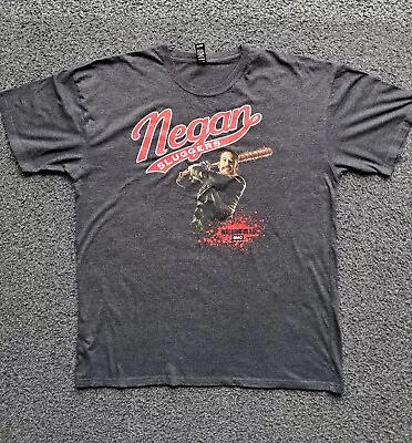 Buy The Walking Dead Negan Sluggers Mens T-Shirt Grey Size XL Lootcrate • 6£