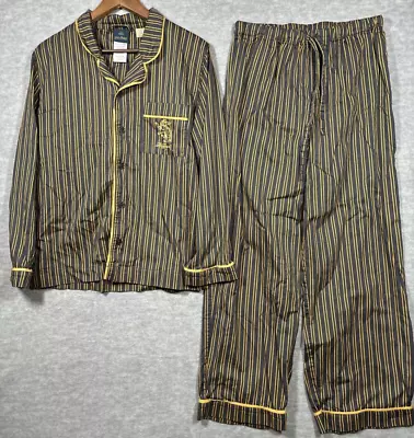 Buy Pottery Barn Teen Boys Harry Potter Pajamas 2 Pc Hufflepuff Shirt Pants L • 38.89£
