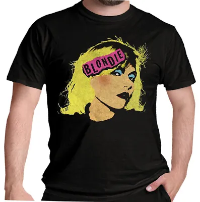 Buy Official Blondie T Shirt Punk Logo Mens Rock Tee Debbie Harry Black • 14.89£