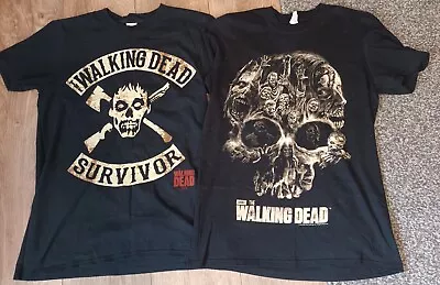 Buy 2 Mens Walking Dead T Shirts Size Small Zombies • 4.99£