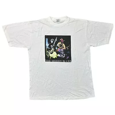 Buy The Moody Blues T-Shirt 2002 Graphic Print Regular White Mens XL • 24.99£