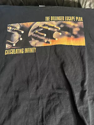 Buy Dillinger Escape Plan T Shirt Calculating Infinity XL Fotl Near Mint Great Shape • 37.34£