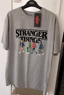 Buy BNWT ❤ M&S *Netflix Stranger Things* Grey Tee Shirt Age 15-16, Size 10-12 New ❤  • 4.50£