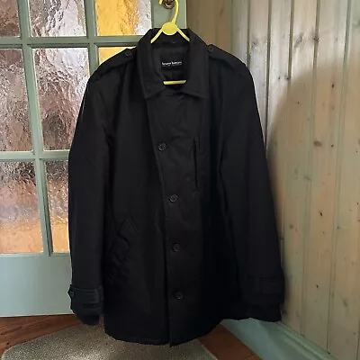 Buy Black Showerproof Padded Black Smart Jacket/coat VGC • 20£