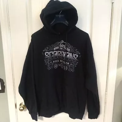 Buy Scorpions Rock Believer Ornaments Pullover Hoodie Jacket Black Men's Size XL • 88.69£