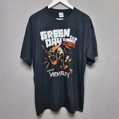 Buy Green Day T-shirt Mens XL Wembly 2010 Black Graphic Print Short Sleeve  • 21.75£