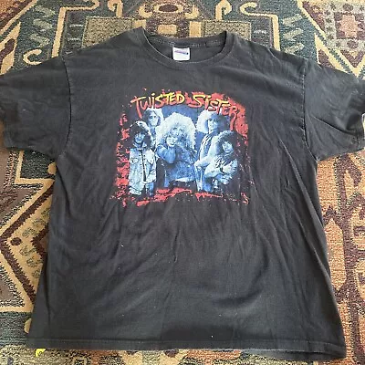 Buy Vintage Twisted Sister T Shirt Rock Metal Y2K  Size Xl Good Condition  • 28£
