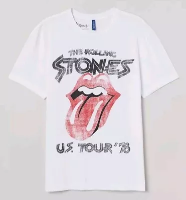 Buy The Rolling Stones U.s. Tour 78 Tshirt Size L / Large T-shirt Official Genuine • 9.99£