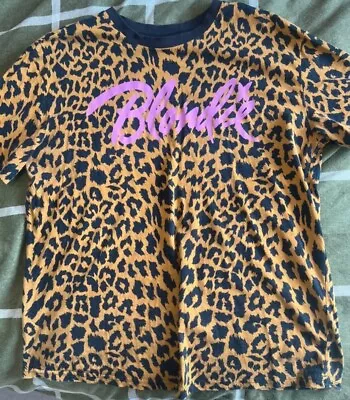 Buy Blondie T Shirt Punk Rock Band Merch Leopard Print Tee Debbie Harry Ladies Sz 16 • 15.30£