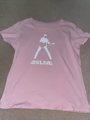 Buy George Michael T Shirt Tour Pink 25 Live • 10£