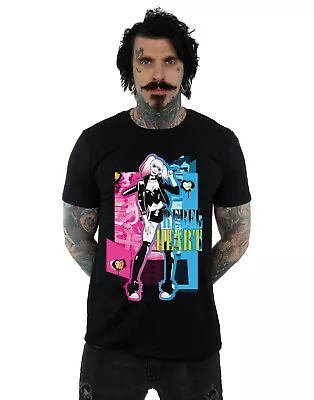 Buy DC Comics Men's Harley Quinn Rebel Heart T-Shirt • 13.99£
