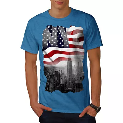 Buy Wellcoda New York City Flag NY Mens T-shirt • 17.99£