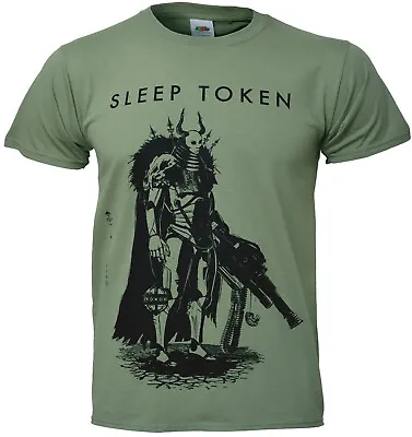 Buy Sleep Token T Shirt The Summoning Official Green New • 15.44£