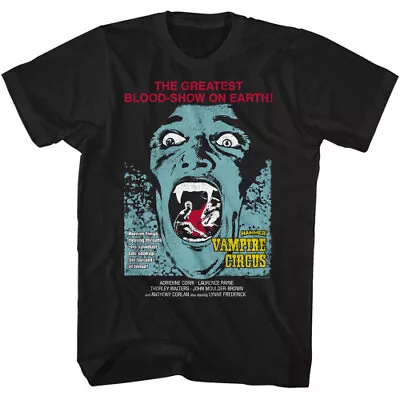 Buy Hammer Horror Vampire Circus Moth Black Adult T-Shirt • 24.26£