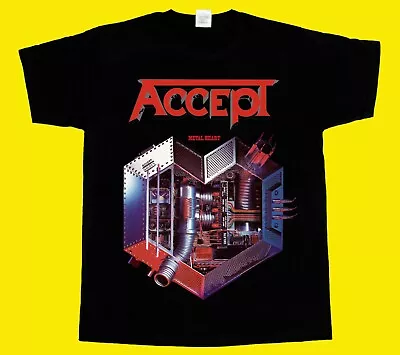 Buy Accept Metal Heart Udo New Black T-shirt 345xl • 26.40£