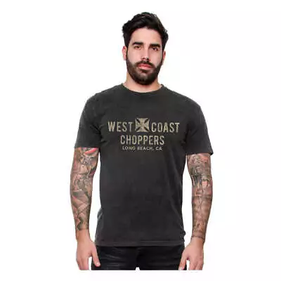 Buy West Coast Choppers Eagle Vintage Moto Motorcycle Motorbike Casual T-Shirt Black • 33.75£