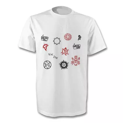 Buy Different Supernatural Sigils S.w D.w Carry On T-shirt Size's S-xl New • 11.50£