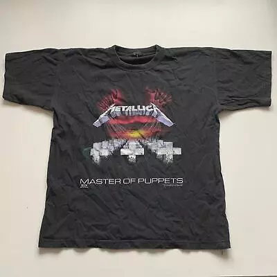 Buy Vintage 90s 1994 Metallica Master Of Puppets Graphic T Shirt Men's Large Rare • 115.25£