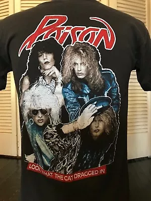 Buy Rare Vintage 1987 Ratt Poison Tour Shirt Size Medium Rock Metal • 644.17£