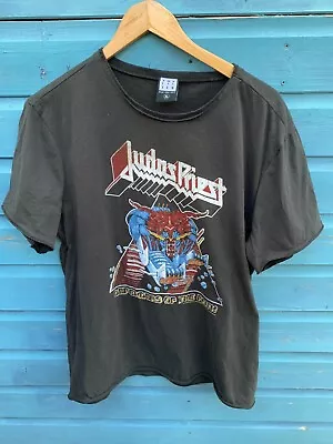 Buy Amplified JUDAS PRIEST Defenders Of The Faith T-Shirt Grey Fits Large • 15.99£