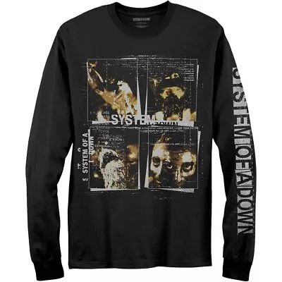 Buy System Of A Down Unisex Long Sleeved T-Shirt: Face Boxes (Sleeve Print) (Small) • 23.02£