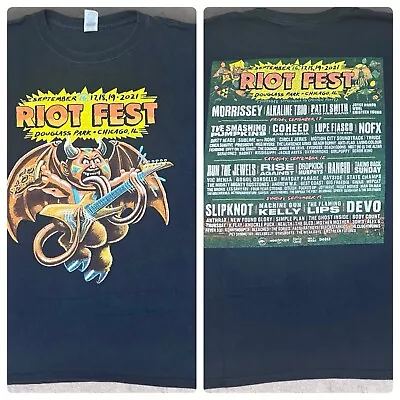 Buy Riot Fest September 2021 Douglas Park Chicago T Shirt Size L Music Festival • 33.57£