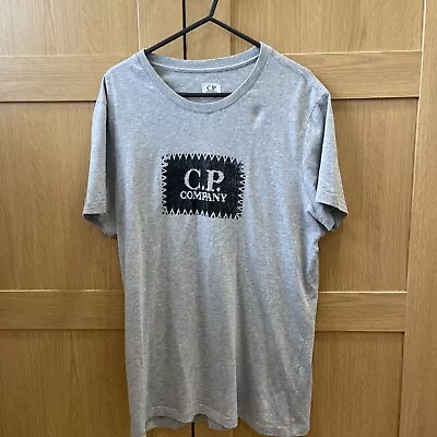 Buy Men's Grey CP Company T Shirt Small S 19 Pit To Pit Hardly Worn Big Logo • 10£