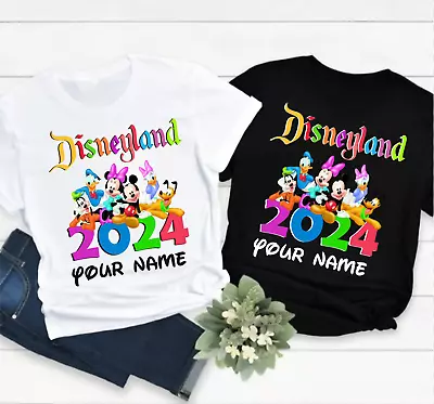 Buy Personalised Disneyland 2024 T-Shirt, Custom Gift Shirt Mickey Minnie Mouse Tees • 10.99£
