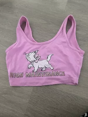 Buy Disney Marie Aristocats Pink Crop Pyjama Top • 4£