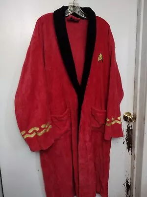 Buy Star Trek Captain Kirk Fleece Bathrobe For Adults | One Size No Belt • 20.97£