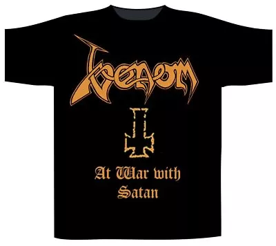 Buy Venom - At War With Satan Band T-Shirt Official Merch • 25.19£
