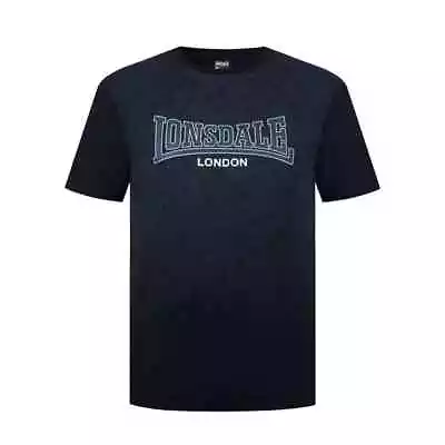 Buy Mens Lonsdale Casual Boxing Gym Tee T-Shirt  Black Geo Sml To 2xl Running • 13.95£